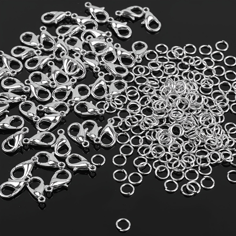 Art Craft Making - 1/2/300 個ロブスタークラスプオープンジャンプリングコンボ DIY ビーズネックレスブレスレットペンダントコネクタジュエリー作成クラフト用品