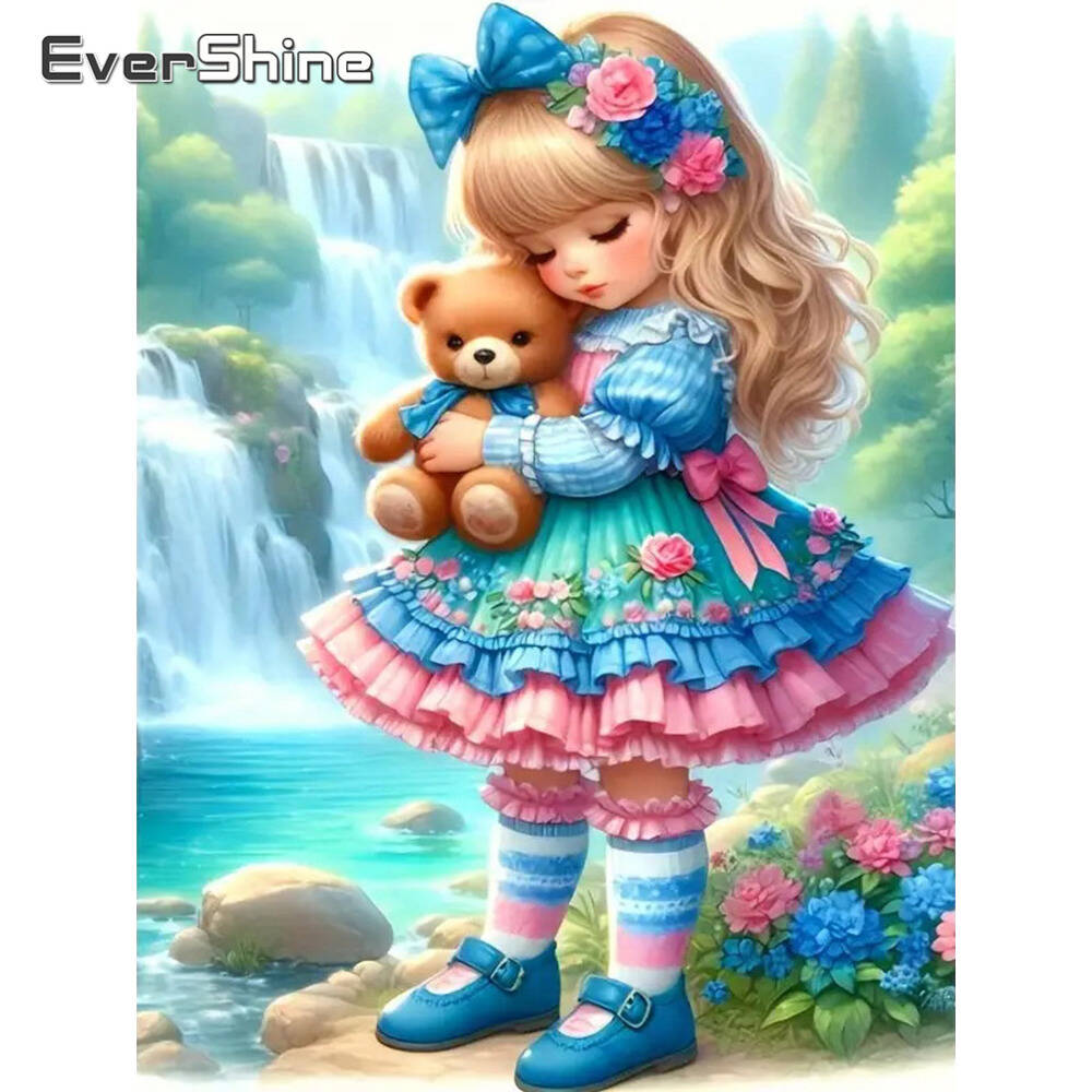 Art Craft Hobbies - Evershine ダイヤモンド塗装犬動物ラインストーン写真漫画ダイヤモンド刺繍橋カラフルな工芸品手作りギフト
