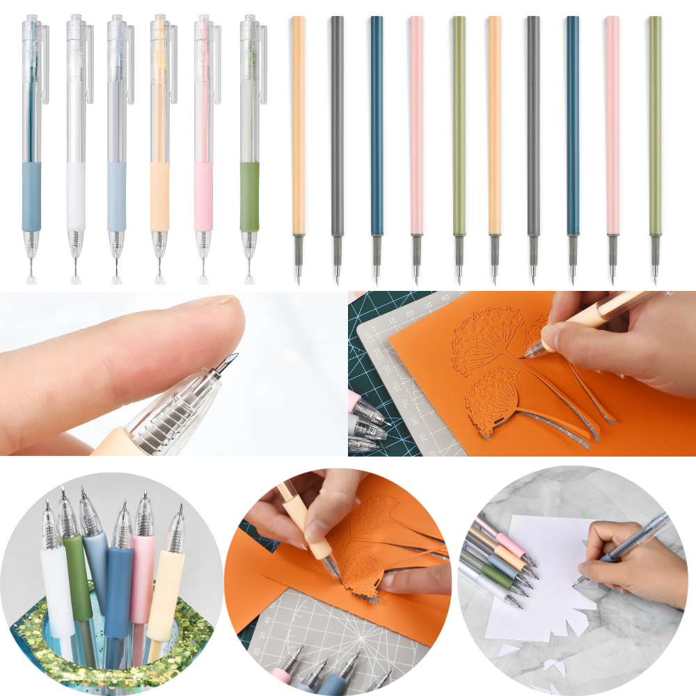 Art Craft Knife - アートユーティリティナイフペンナイフ、カットステッカー、スクラップブッキング、カッティングツール、エクスプレスボックス、精度、学用品、DIYクラフト用品
