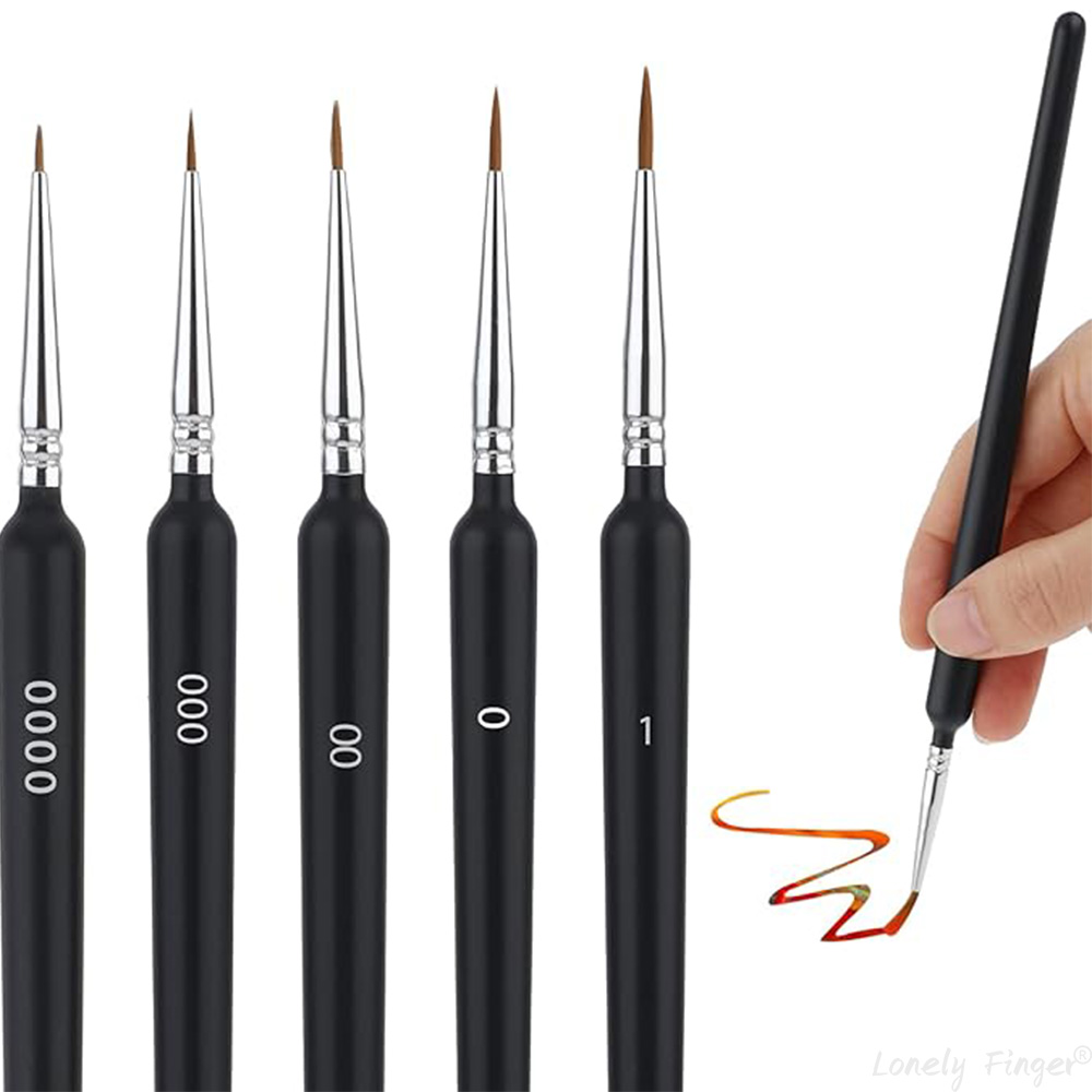 Watercolor Brush Pen - 5/11本ペイントブラシセット、アーティスト用ファインディテールブラシ、ミニチュアペイント用アクリルブラシ、模型作成用水彩ブラシ