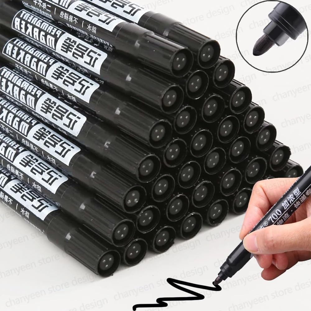 5-50 個防水油性マーカーペンマーカー黒青赤インクガラス金 - Copic Marker Sketch のレビューと価格