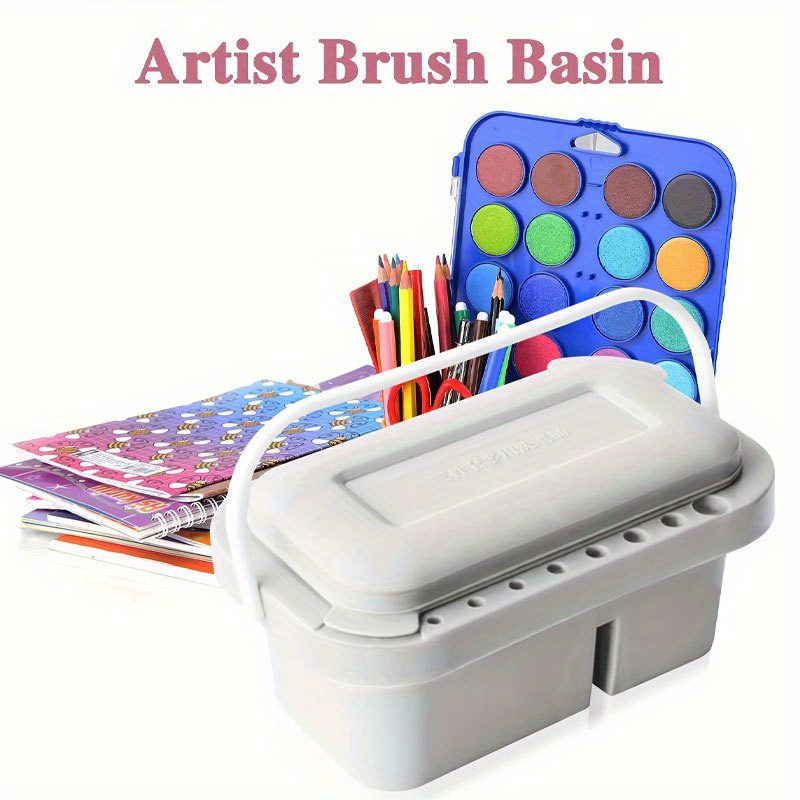 3-in-1ペイントブラシクリーナーバスケット（パレット＆蓋 - Watercolor Brush Pen のレビューと価格