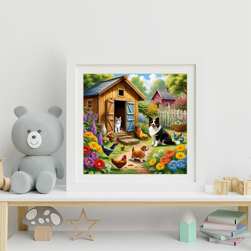 Momoart DIY ダイヤモンドペインティング犬小屋猫新 - Art Craft Hobbies のレビューと価格
