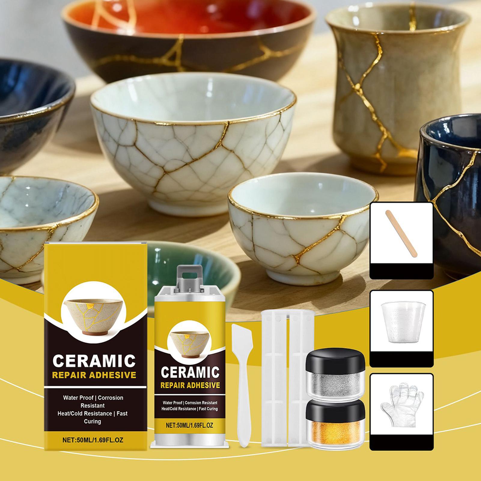 セラミックガラス彫刻修復用ゴールドグルー ゴールド接着剤 食 - Art Craft Workshop のレビューと価格