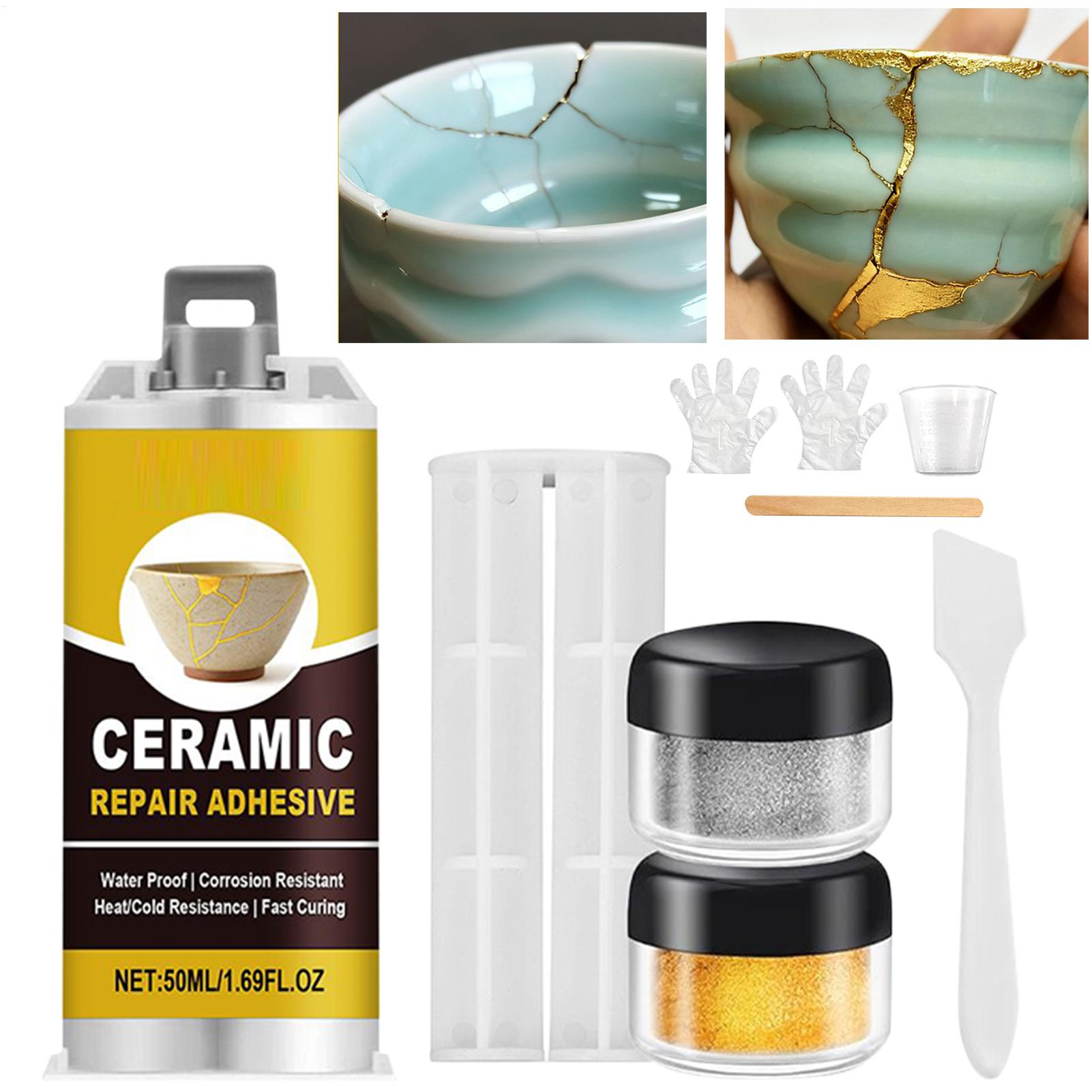金塗り補修キット ゴールドセラミック接着剤 食品安全接着剤  - Art Craft Workshop のレビューと価格