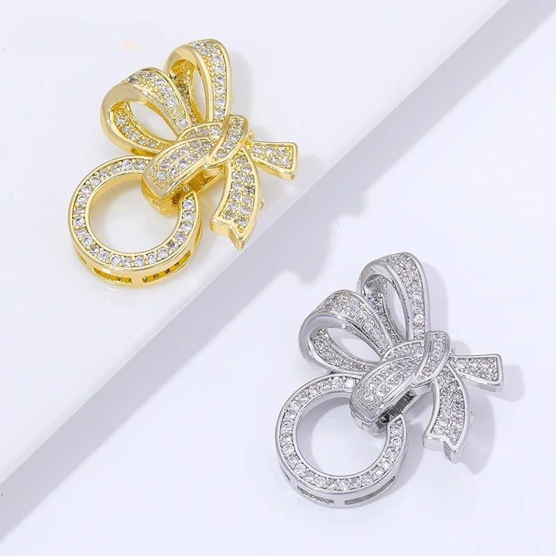 18K ゴールドメッキパールクラスプコネクタ象嵌ジルコン 3 - Art Craft Making のレビューと価格
