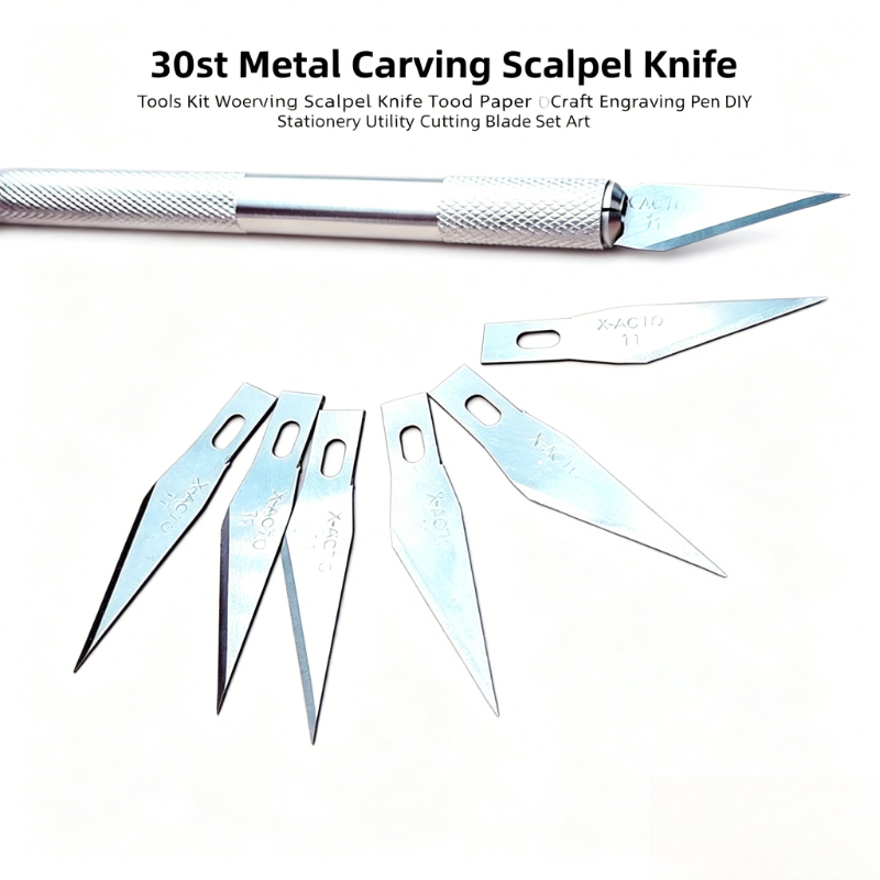 30 セット彫刻メスナイフキット金属彫刻刃木材紙工芸 DIY - Art Craft Knife のレビューと価格