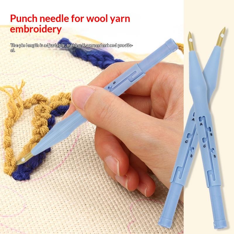 DIY刺繍キット パンチニードルツール 3サイズ 編み物 裁 - Punch Needle Kit のレビューと価格