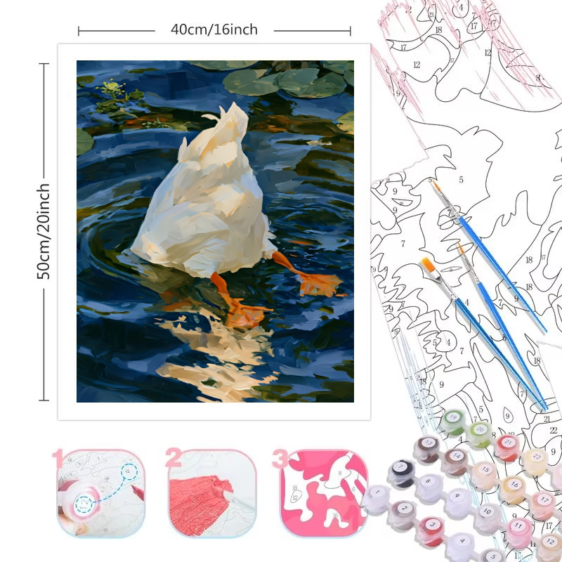 大人向けペイント・バイ・ナンバーズキット 初心者向け 40X - Tv Art And Craft のレビューと価格