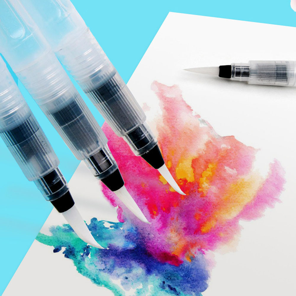6 ピース/セット詰め替え可能な水ブラシインクペン水彩書道描 - Watercolor Brush Pen のレビューと価格