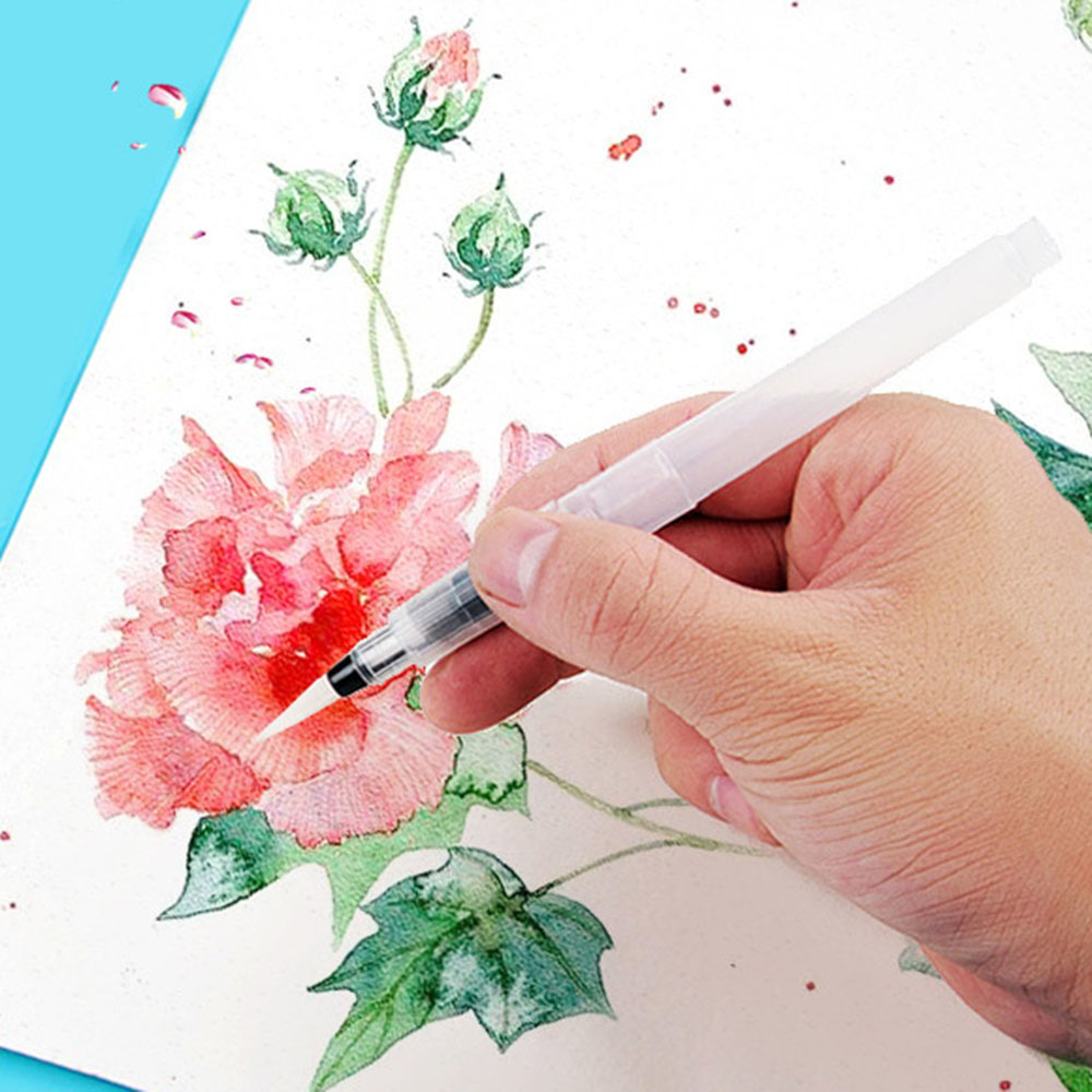 6 ピース/セット詰め替え可能な水ブラシインクペン水彩書道描 - Watercolor Brush Pen のレビューと価格