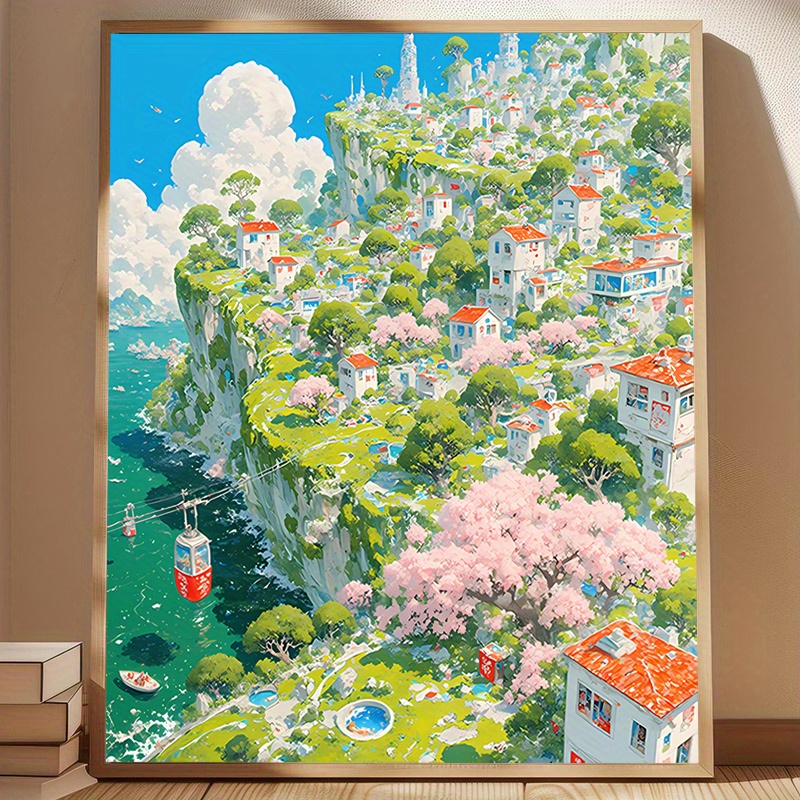 ペイントバイナンバーズキット 大人初心者向け 40X50CM - Art Craft Game のレビューと価格