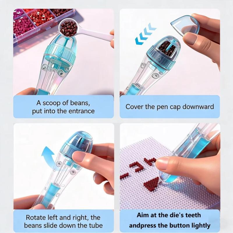 新しい！ パーラービーズペン DIY ツール子供パズル自動プ - Art Craft Tools のレビューと価格