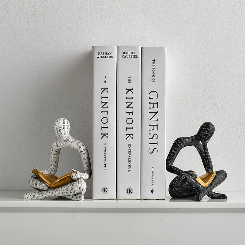 読書像の装飾品、文字入り中空樹脂工芸品、カップルアート、テレ - Tv Art And Craft のレビューと価格