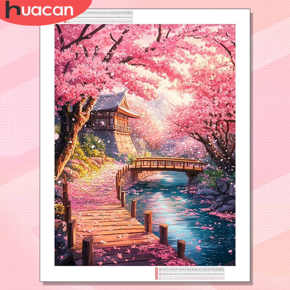HUACAN ダイヤモンドアートハウス 風景画 ホビー クリ - Art Craft Hobbies のレビューと価格