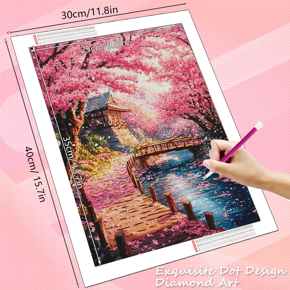 HUACAN ダイヤモンドアートハウス 風景画 ホビー クリ - Art Craft Hobbies のレビューと価格