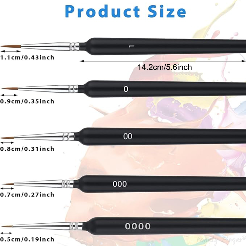 5/11本ペイントブラシセット、アーティスト用ファインディテ - Watercolor Brush Pen のレビューと価格