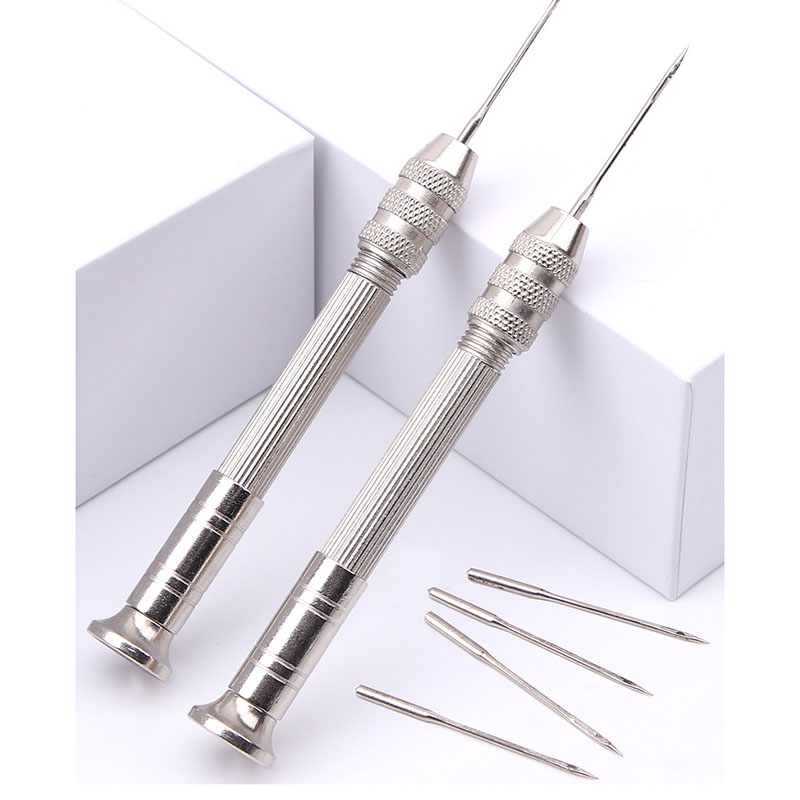 革縫製千枚通しセット交換可能な多機能靴修理ツールキットパンチ - Punch Needle Kit のレビューと価格