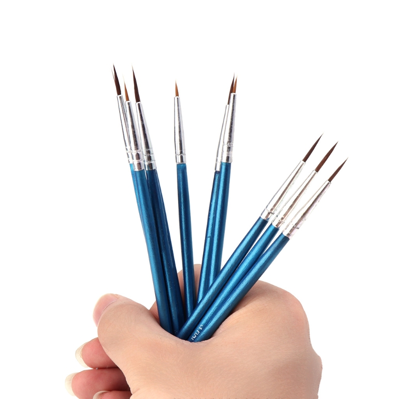 10 ピース/セットナイロン毛ペイントブラシ描画用水彩ブラシ - Watercolor Brush Pen のレビューと価格