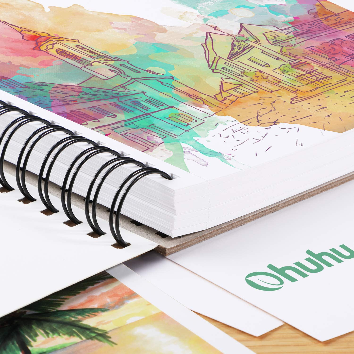 オフフススパイラルバウンドマーカーパッド、アルコールマーカー - Watercolor Brush Pen のレビューと価格