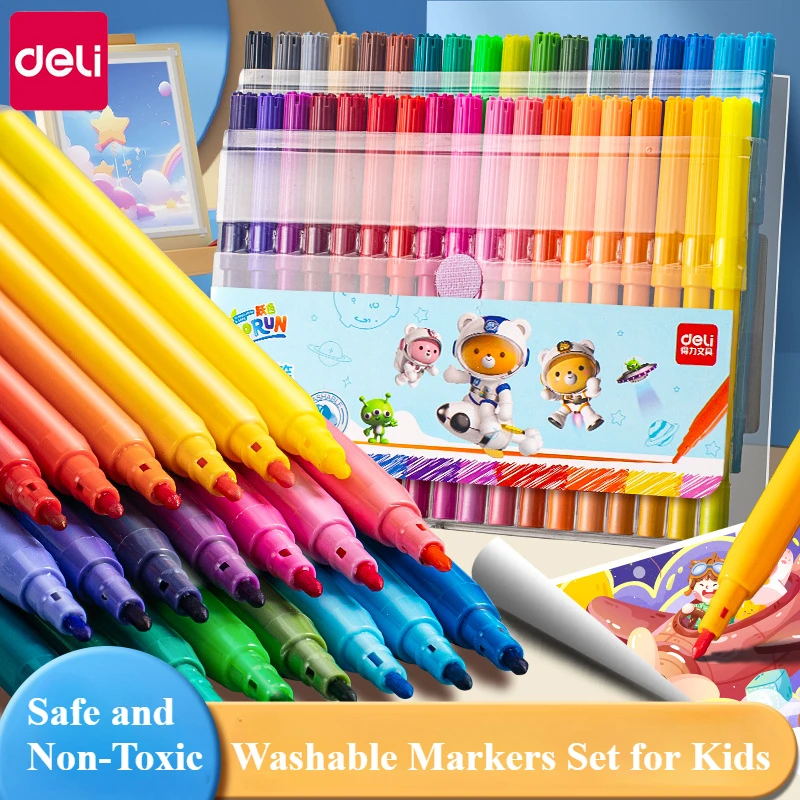 子供用の洗えるマーカーセット、12/24/36/48アートカ - Copic Marker Sketch のレビューと価格