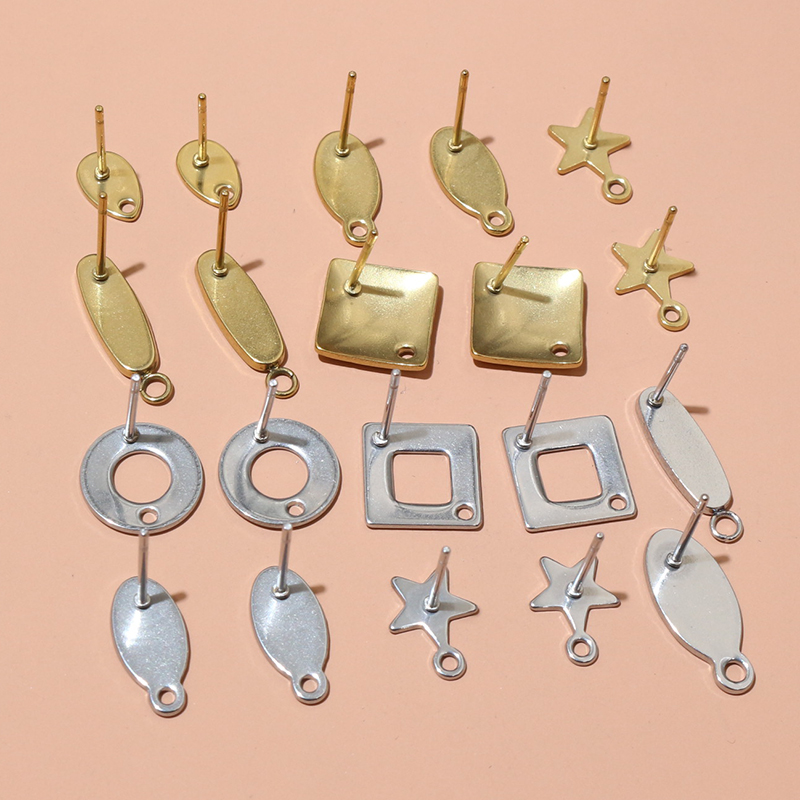 20個ステンレス鋼クラフトイヤリングスタッド幾何学的多角形イ - Art Craft Making のレビューと価格