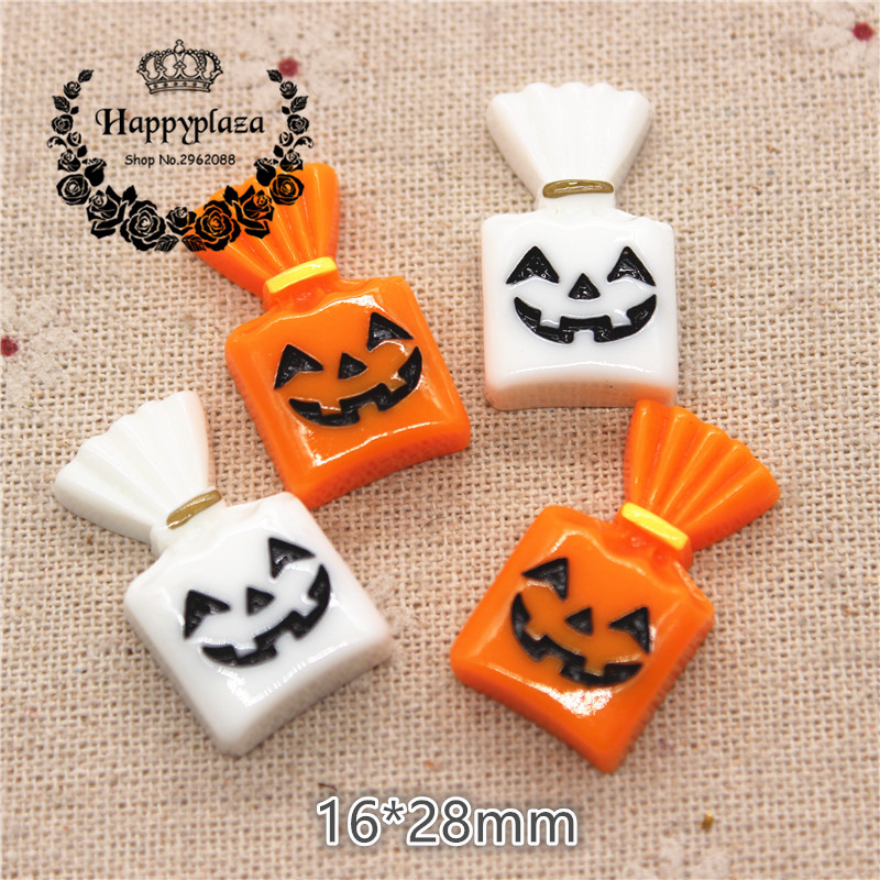 樹脂製ハロウィンカボション,10個,16x28m,キャンディ - Tv Art And Craft のレビューと価格