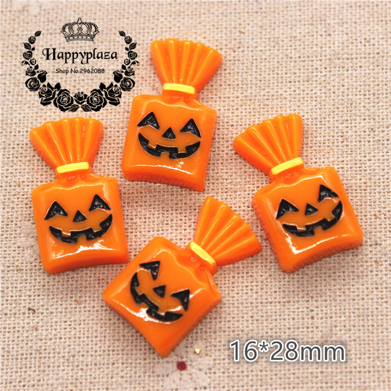 樹脂製ハロウィンカボション,10個,16x28m,キャンディ - Tv Art And Craft のレビューと価格