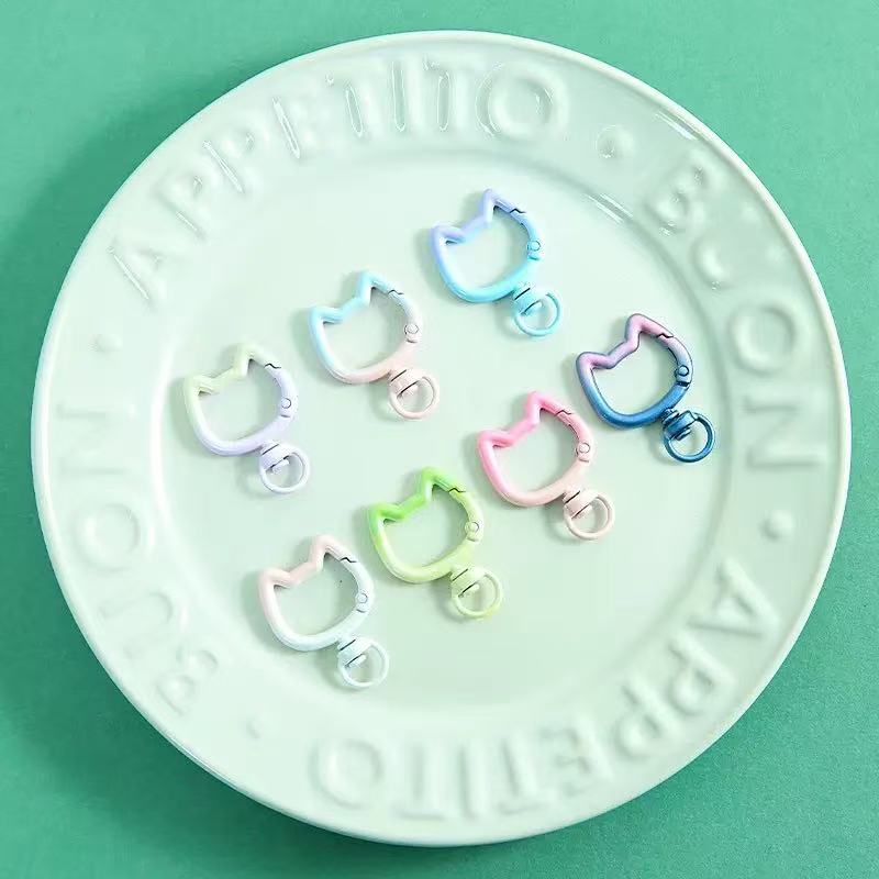 5-10 個グラデーションかわいい猫クラスプ開閉可能なコネク - Art Craft Making のレビューと価格